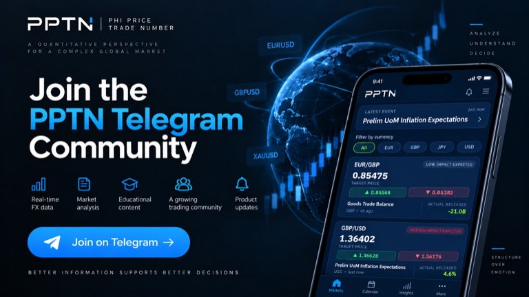 Join the PPTN Telegram Community for real-time FX data, market analysis and educational content